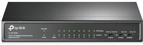 Коммутатор TP-Link Коммутатор/ 9-port 10/100Mbps unmanaged switch with 8 PoE+ ports, compliant with 802.3af/at PoE