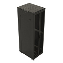 Шкаф HyperlineTTB-4281-DD-RAL9004 напольный 42U 2055x800х1000 мм (ВхШхГ), передняя и задняя распашные перфорированные двери (75%), ручка с замком, 2 в