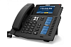 sip-телефон fanvil x6u, 20 sip-акк., 4,3", 480x272 цвет. экран, poe, бп в комп., 2x1 gbps, bt 4.2