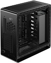 Корпус без блока питания/ Корпус JONSBO UMX6S-G Black E-ATX без БП, Mid-Tower, EATX/ATX/Micro-ATX/ITX, боковая панель из закаленного стекла, сталь,