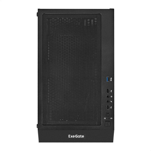 Корпус Exegate EX296071RUS Miditower EVO-5001A-EVO800 (ATX, БП EVO800RGB с вент. 12 см, 2*USB+1*USB3.0+HD Audio, черный, 3 вент.12см с RGB под