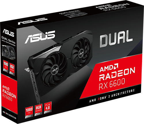Видеокарта/ DUAL-RX6600-8G