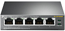 Коммутатор/ 5-Port 10/100Mbps Desktop Switch with 4-Port PoE, 5 10/100Mbps RJ45 ports including 4 PoE ports, 58W PoE Power supply, steel case