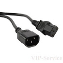 Telecom Кабель (TP020-IEC320-C13/C14-3.0-BK) монитор - компьютер (UPS -> устройство) 220V 3м [6926123461303]
