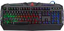Проводная игровая клавиатура Defender Werewolf GK-120DL RU,RGB подсветка,19 Anti-Ghost