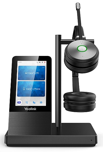 Гарнитура YEALINK WH66 Dual UC Дуо, Беспроводная, HD звук, 160м DECT, Шумоподав, Дисплей 4'', USB-хаб, Bluetooth, шт