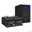 Exegate EX296883RUS Комплект ИБП EX295991RUS + батарея 33Ач EX282974RUS 4шт (инвертор, синус, для котла) SineTower SZ-5000.LCD.AVR.2SH.1C13.T.RJ.USB <
