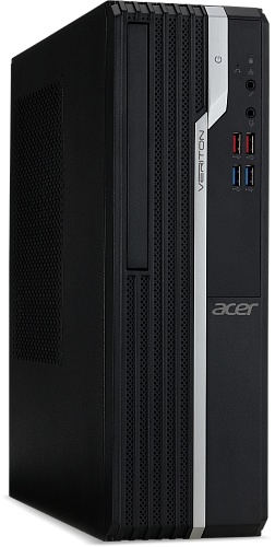 ПК/ Acer Veriton X2680G Intel Pentium G6405(4.1Ghz)/4096Mb/128SSDGb/noDVD/Int:Intel UHD Graphics/Win10Pro + проводные USB клавиатура и мышь,