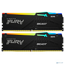 Память оперативная/ Kingston 32GB 6800MT/s DDR5 CL34 DIMM (Kit of 2) FURY Beast RGB XMP