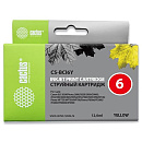 Картридж струйный Cactus CS-BCI6Y желтый (12мл) для Canon S800/S820/S900/S9000/i550/i560/i860/i865/i905D/i950S/i960x/i965/i990/i9100/i9950/JX500/MP750