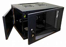 Шкаф коммутационный Lanmaster (TWT-CBWNG-6U-6X6-BK) настенный 6U 550x600мм пер.дв.стекл 60кг черный 15.5кг 329мм