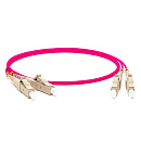 Hyperline FC-D2-504-LC/PR-LC/PR-H-0.5M-LSZH-MG Патч-корд волоконно-оптический (шнур) MM 50/125(OM4), LC-LC, 2.0 мм, duplex, 10G/40G, LSZH, 0.5 м
