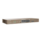 IP-COM G1118P-16-250W Коммутатор PoE неуправляемый 16-Ports 10/100/1000 Base-T + 2-Port 1000 Base-X SFP / 16-Ports PoE (PoE бюджет 230W)
