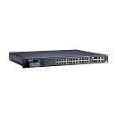 Управляемый Ethernet-коммутатор в стойку 19": 12 портов 100BaseFX (многомод, SC), 12 портов 10/100/BaseT(X), 4 порта 1000BaseSFP (2 блока питания)