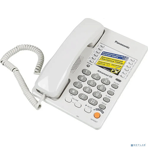 Panasonic KX-TS2363RUW (белый) {однокноп.набор 20 ном., спикерфон, автодозвон}