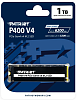 Твердотельный накопитель Patriot SSD P400 V4 1TB M.2 2280 NVMe PCIe 4.0 x4 R6000/W5000 TBW 320TB 3D NAND with HS