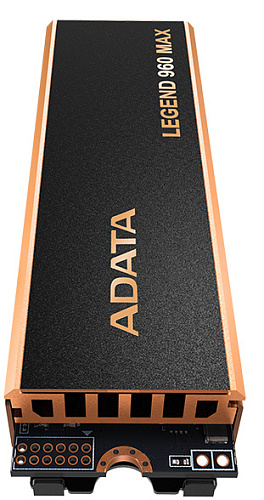 Твердотельный накопитель/ ADATA SSD LEGEND 960 MAX, 1000GB, M.2(22x80mm), NVMe 1.4, PCIe 4.0 x4, 3D NAND, R/W 7400/6000MB/s, IOPs 730 000/610 000,