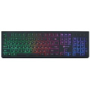 Клавиатура Oklick 440ML черный USB slim LED {1196537}