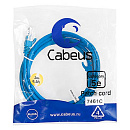 Патч-корд Cabeus PC-UTP-RJ45-Cat.5e-2m-BL Патч-корд U/UTP, категория 5е, 2xRJ45/8p8c, неэкранированный, синий, PVC, 2м