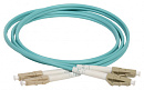 Патч-корд ITK FPC5003-LCU-LCU-C2L-1M 2x50/125 OM3 LC дуплекс-LC дуплекс 1м LSZH бирюзовый
