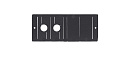 Вставка Kramer Electronics [T-4INSERT] под кабельный ввод для 4-х одинарных модулей-вставок вместо двойной розетки