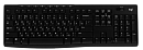 Клавиатура Logitech Wireless Keyboard K270, Black, CN, Rus/Eng [920-003757] (нет русской раскладки)