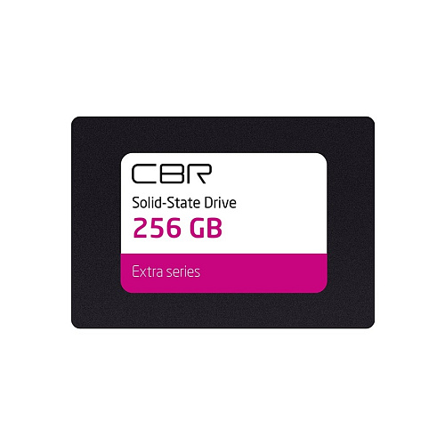 SSD CBR SSD-256GB-2.5-EX21, Внутренний SSD-накопитель, серия "Extra", 256 GB, 2.5", SATA III 6 Gbit/s, Phison PS3112-S12, 3D TLC NAND, DRAM, R/W speed up
