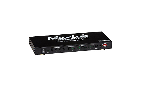 Коммутатор MuxLab [500442] матричный 4x2 HDMI, разрешение 4K-UHD