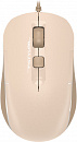 Мышь A4Tech Fstyler FM26S бежевый/коричневый оптическая (1600dpi) silent USB для ноутбука (4but)
