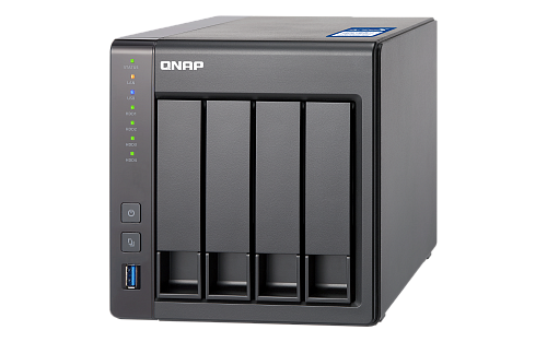 Сетевое хранилище без дисков SMB QNAP TS-431X-2G NAS, 4 Hot-Swap tray w/o HDD. Dualcore CPU AL-212 1.7GHz, 2GB DDR3 (up to 8GB), 1x10G SFP+ LAN,