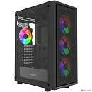 Powercase Mistral EA16, Tempered Glass, 4x 120mm FRGB Fan, чёрный, ATX (CMAEA16-L4)