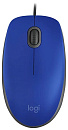 Мышь проводная M110 SILENT BLUE 910-005500 LOGITECH