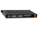 Коммутатор 2 уровня с 12 портами 10/100/1000Base-T(X) (разъем RJ45), 12 Combo-портами (1000Base-X или 10/100/1000Base-T(X)), два входа питания 110-2