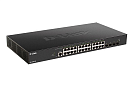 Коммутатор D-Link PROJ Настраиваемый L2+ коммутатор, 24x10GBase-T, 4x25GBase-X SFP28, CLI, консольный порт RJ-45
