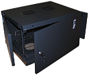 Шкаф Шкаф настенный Next, 18U 550x450, металлическая дверь, черный