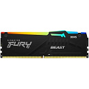 Память DDR5 32Gb 5200MHz Kingston KF552C40BBA-32 Fury Beast Black RGB RTL Gaming PC5-41600 CL40 DIMM 288-pin 1.25В dual rank с радиатором Ret