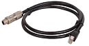 Кабель 32013-003400-100-RS, LAN кабель,1000 мм; 26AWG, (A)METZ: M12 8P(MNF881A315-001), (B)RJ45 8P8C, RoHS