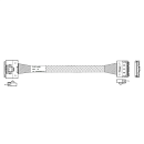 Кабель DiliVing DLSL74-8821 Slimline SASx8 (SFF8654) -to- Slimline SASx8 (SFF8654) , 85ohm, PCIe Gen4, 100CM