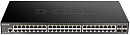 Коммутатор D-LINK Smart L2 Switch 48x1000Base-T, 4х10GBase-X SFP+, CLI, RJ45 Console