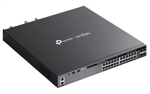 коммутатор TP-Link SG6428XHP, Omada 24-PortGigabit Stackable L3 Managed PoE+ Switch with 4 10GE SFP+ Slots