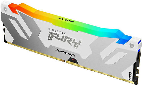 Память оперативная/ Kingston 16GB 6800MT/s DDR5 CL36 DIMM FURY Renegade RGB White XMP