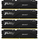 Память оперативная/ Kingston 64GB 5600MT/s DDR5 CL40 DIMM (Kit of 4) FURY Beast Black XMP