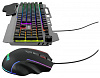 Клавиатура + мышь Оклик 700GMK клав:черный мышь:черный USB Multimedia LED (1533156)