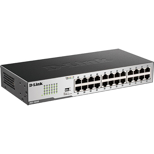 Коммутатор D-LINK Коммутатор/ DGS-1024C,DGS-1024D/I Unmanaged Switch 24x1000Base-T, Surge 1KV, metal case