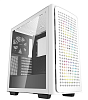 корпус Deepcool CK560 WH без БП, боковое окно (закаленное стекло), 3xARGB LED 120мм вентилятора спереди и 1x140мм вентилятор сзади, белый, ATX