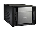 Корпус COOLER MASTER Elite 120 (RC-120A-KKN1), черно-серебристый, без БП (совместим с обычным опциональным БП), Mini-ITX, Al фронтальная панель, USB 3.0 x1, USB 2.0