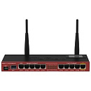 Маршрутизатор MIKROTIK RB2011UiAS-2HnD-IN Беспроводной 2.4 ГГц, 802.11b/g/n, MIMO 2x2, 5х Gigabit Ethernet, 5x Ethernet, 1x SFP
