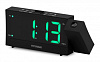 Радиобудильник Hyundai H-RCL243 черный LCD проек.изоб. подсв:зеленая часы:цифровые FM