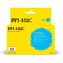 T2 PFI-102C Картридж струйный для Canon imagePROGRAF iPF-500/510/600/605/610/700/710/720, голубой