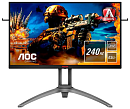 27" AOC AGON AG273QZ 2560x1440@240Hz TN LED 16:9 0,5ms 2*HDMI 2*DP 4*USB 3.2 80M:1 1000:1 170/160 400cd HAS Pivot Swivel Tilt Speakers Microphone Blac